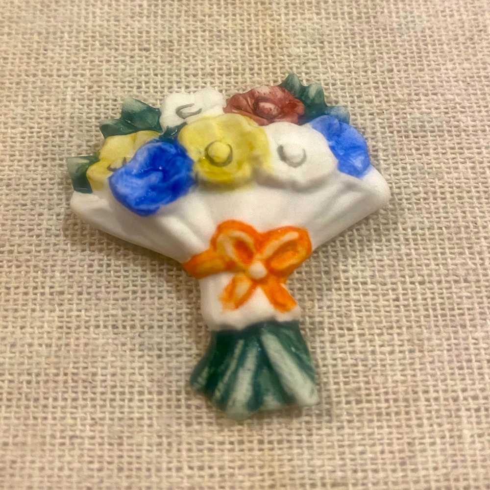 Vintage Goebel Floral Bouquet Lapel Pin- Final Sale